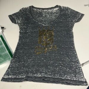 Blue 84 Medium KC Royals Baseball Short Sleeve V Neck Graphic T Shirt